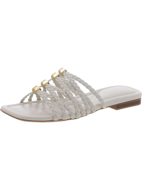 Lelina Womens Casual Flats Slide Sandals Art Deco - Inspired Shoe Look  