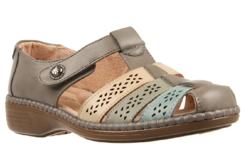 MANEA GREY MULTI Two - Tone Shoe Design  