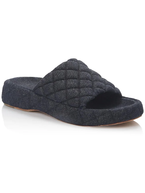 PADDED FLAT Womens Comfort Insole Cotton Flatform Sandals Bespoke Shoe Aesthetic 