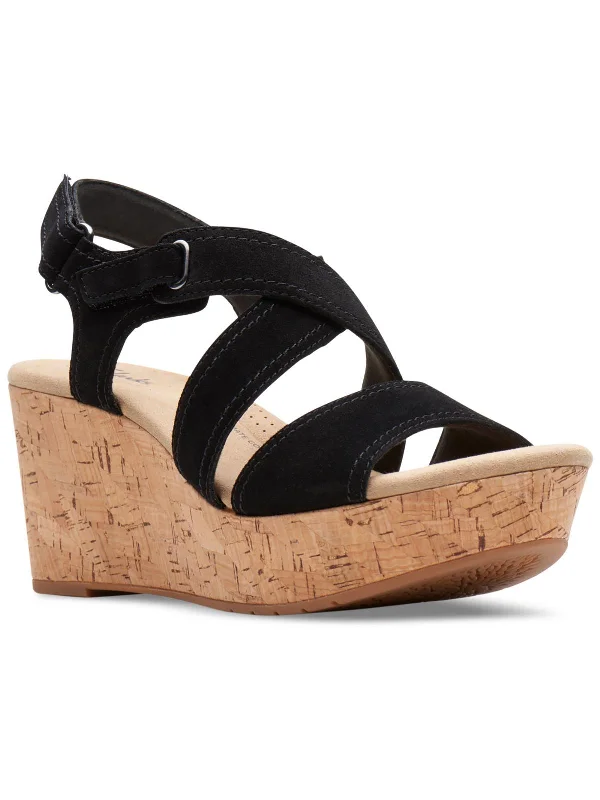 Rose Way Womens Suede Platform Slingback Sandals Mod Oxford Design  