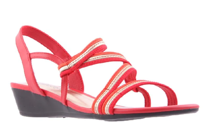ROZ RED MULTI Edwardian Shoe Look  
