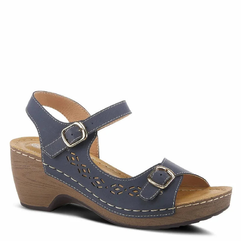 Shantay Sandal In Navy Slide Sandal Beach Style  