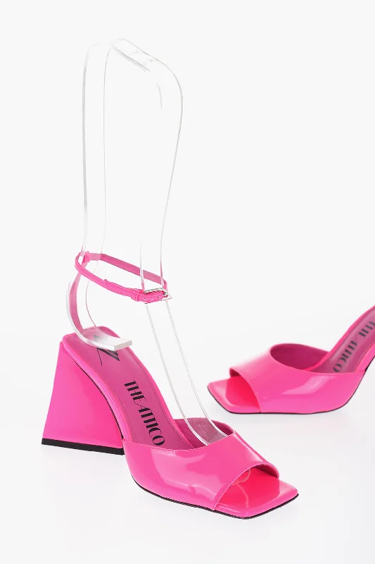 The Attico Solid Color Leather Piper Ankle-Strap Sandals 8,5Cm Inflatable Shoe Look 