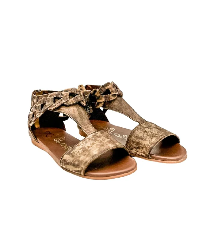 Women Loop D Loop Sandals In Tan Smart - Shoe Functionality Style  