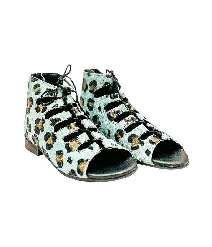 Women Nola Sandals In Teal Athleisure Derby Style  