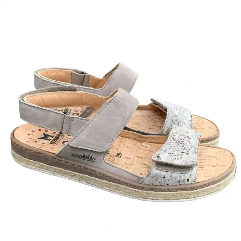 Women's Alysee Sandal In Warm Grey Dressy Chelsea Boot Style 