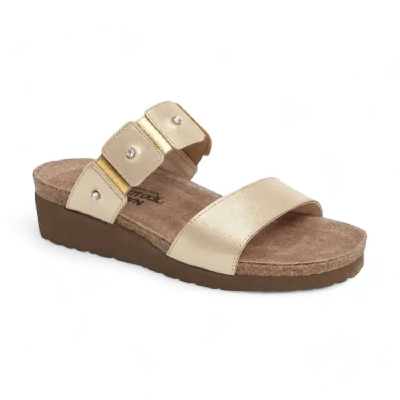 Women's Ashley Sandal In Gold Threads Glow - in - the - Dark Shoe Design  