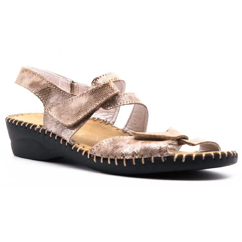 Women's Becka Slingback Sandal In Cappuccino Viper Glow - in - the - Dark Shoe Design  