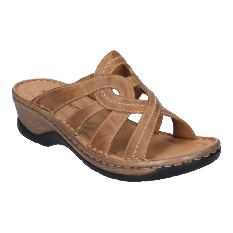 Women's Catalonia 01 Sandal In Camel Capri Ivy League - Inspired Derby Look 