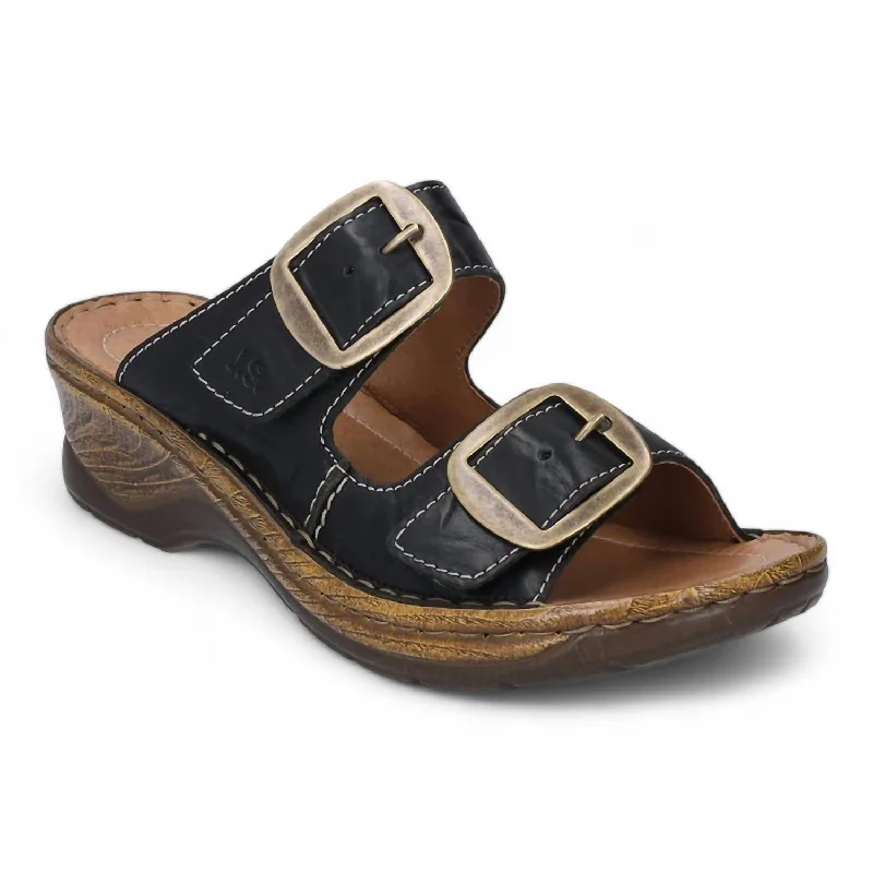 Women's Catalonia 76 Sandal In Black Capri Paisley Print Shoe Design  