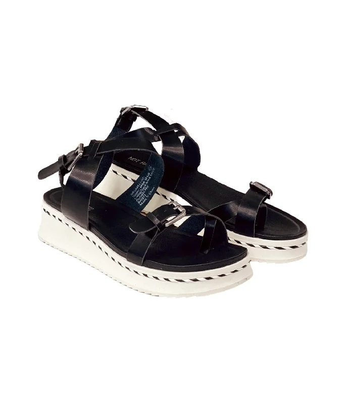 Women's Enna Sandal In Black Blue Coast Loafer Aesthetic 