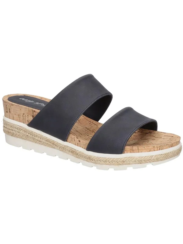 Womens Faux Leather Stretch Espadrilles Quick - Dry Hiking Shoe Style   