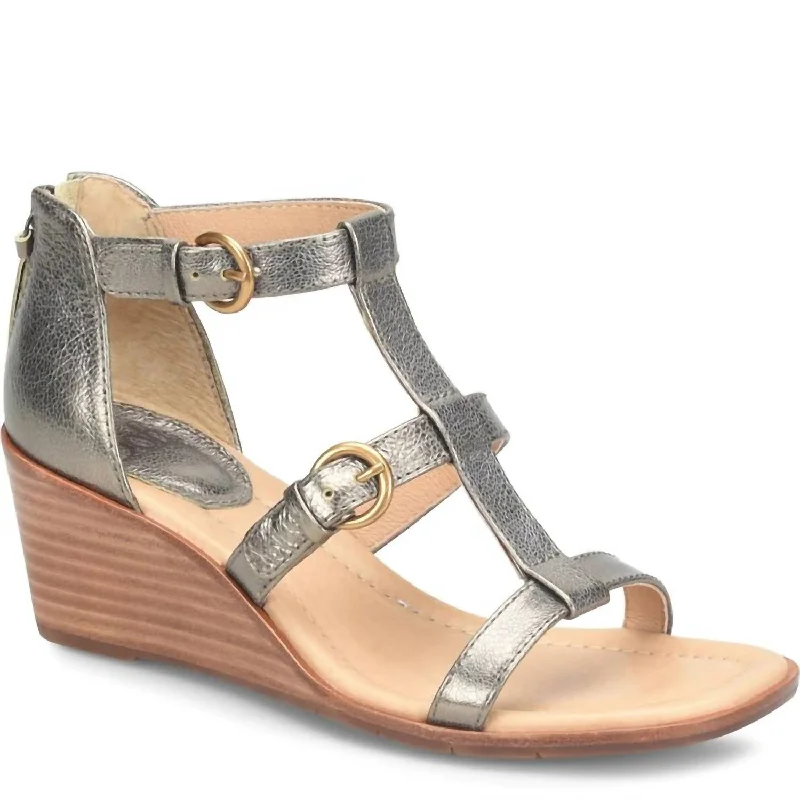 Women's Gaige Sandal In Bronze Edwardian Shoe Look  