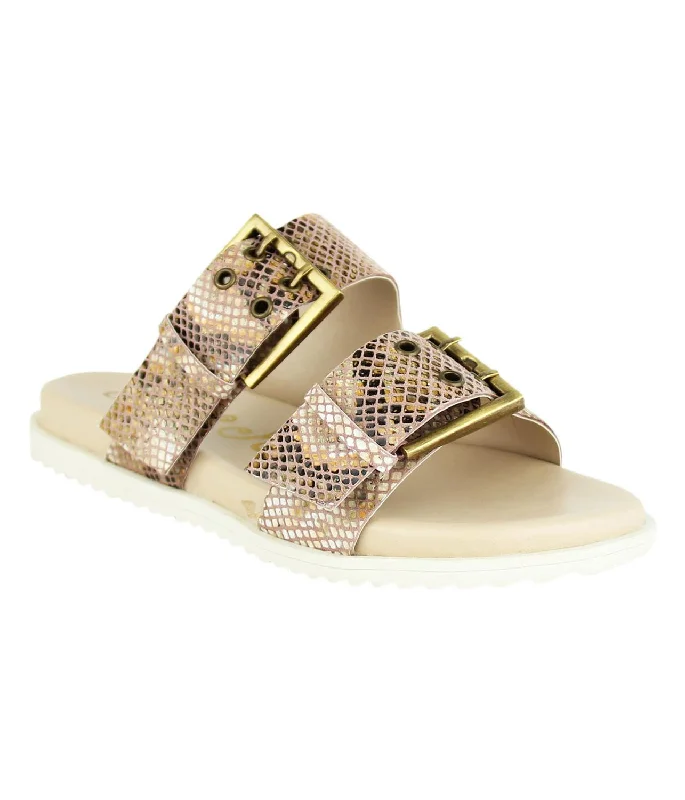 Women's Hey Pony Sandals In Blush Brogue Oxford Aesthetic 