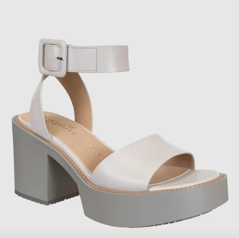 Women's Iconoclast Platform Sandals In Mist Brogue Oxford Aesthetic 