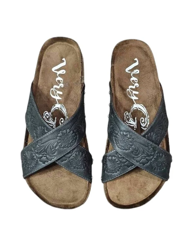 Women's Jaycee Slip On Sandal In Grey Hiking Boot Durability Style  