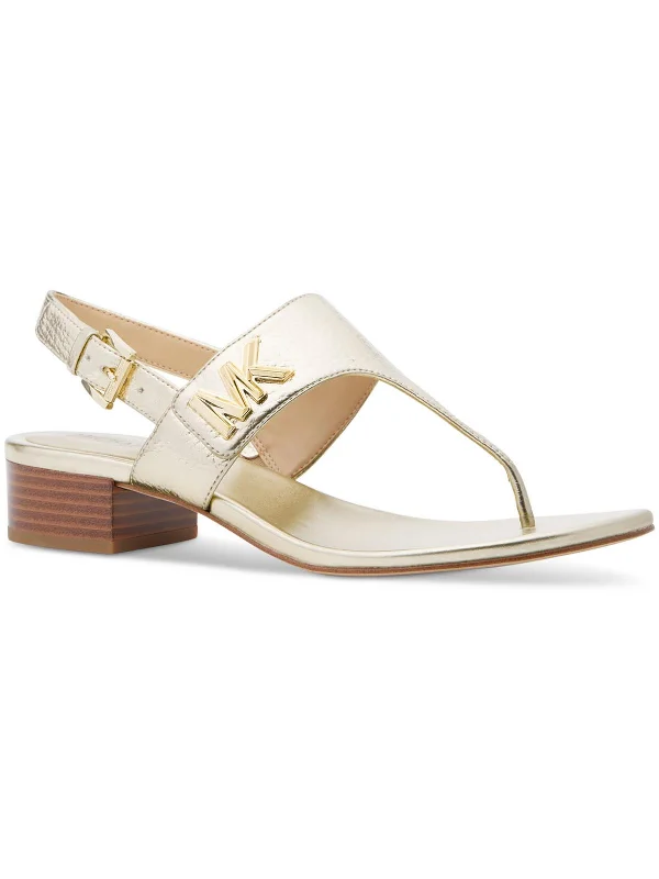 Womens Metallic Strappy Ankle Strap Rubber - Sole Plimsoll Look  