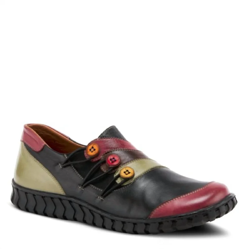 Women's Neeta Shoes In Black Multi Paisley Print Shoe Design  