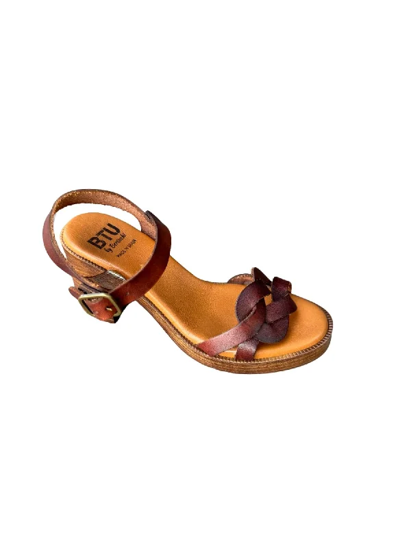 Women's Paula Sandal In Moka Cowboy Boot Western Style  