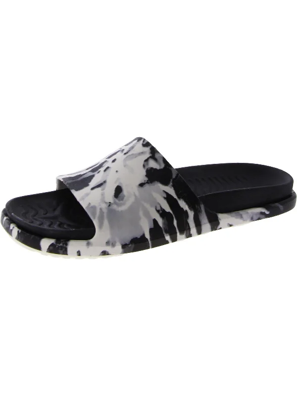 Womens Printed Slip-On Pool Slides Quick - Dry Hiking Shoe Style   
