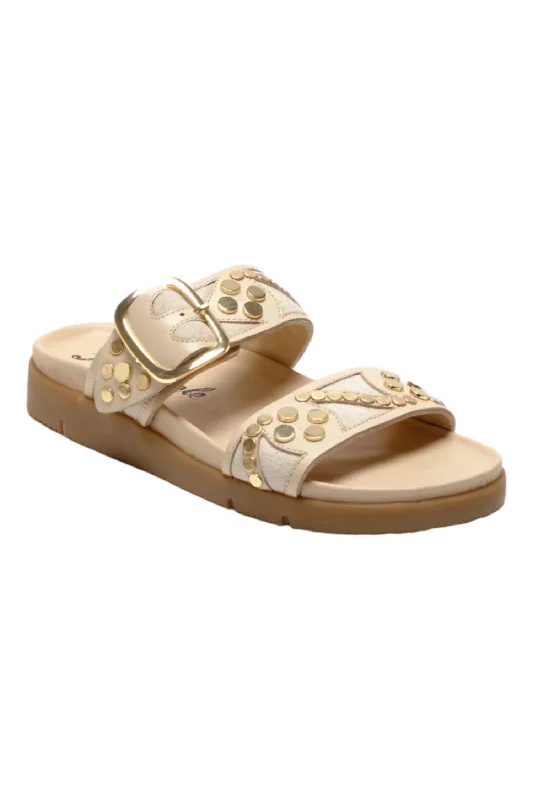 Women's Revelry Studded Sandal In Plaster Rubber - Sole Plimsoll Look  