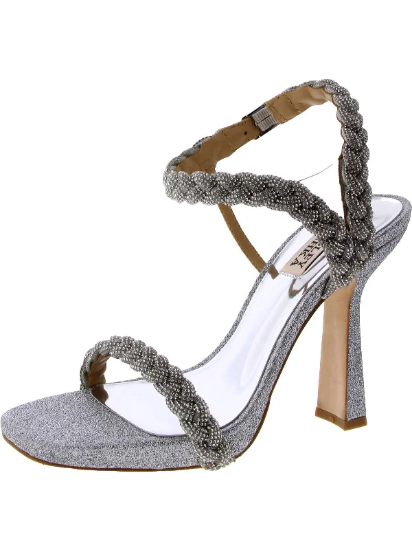 Womens Rhinestone Dressy Heels Patchwork Shoe Aesthetic  