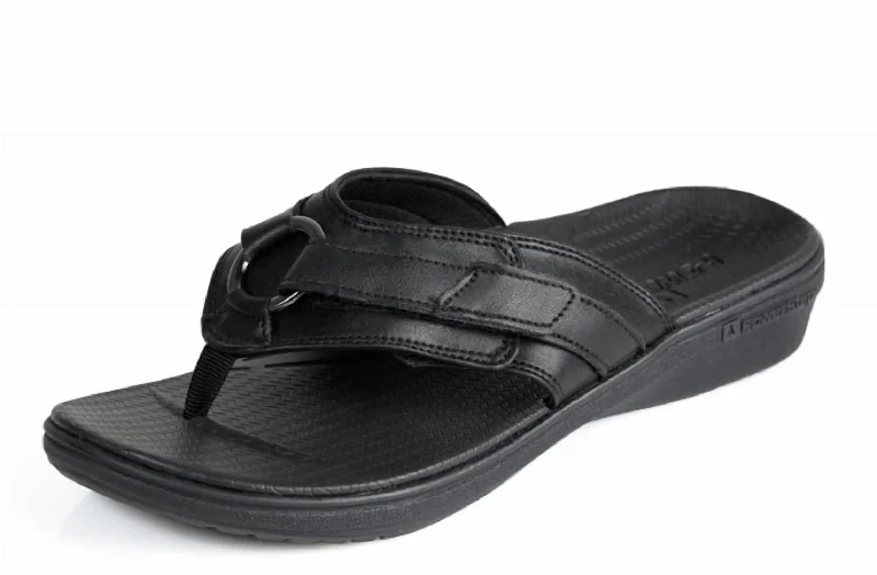 Women's Sandal With Adjustable Strap In Black Retro Basketball Sneaker Design  