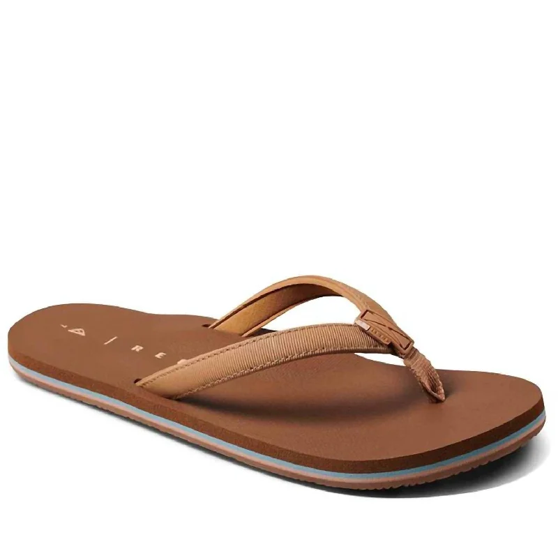 Women's Solana Sandal In Cocoa Athleisure Derby Style  