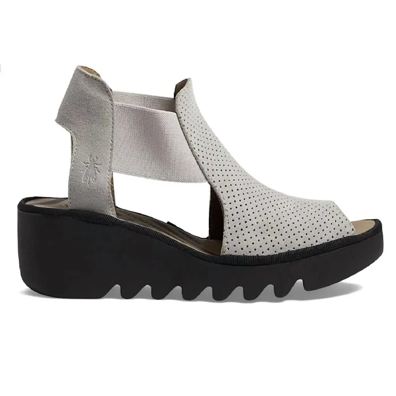 Women's Wedge Sandal In Concrete Blue Coast Loafer Aesthetic 